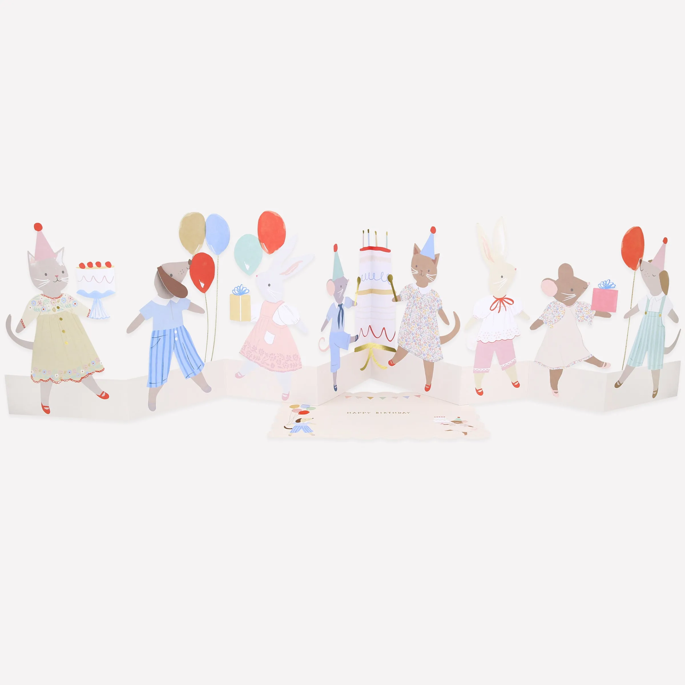 Animal Friends Birthday Card>Meri Meri Outlet