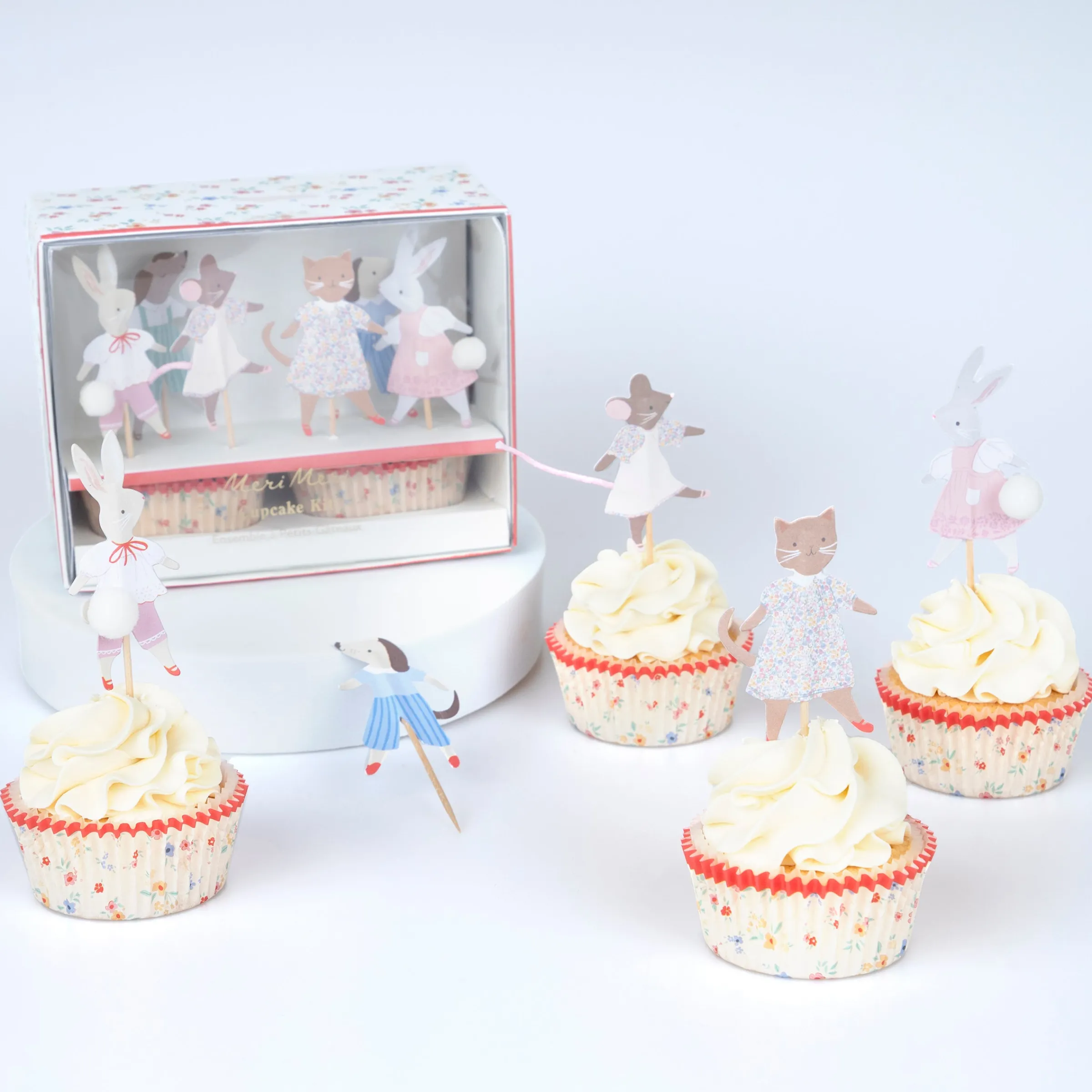 Animal Friends Cupcake Kit (x 24 toppers)>Meri Meri Discount