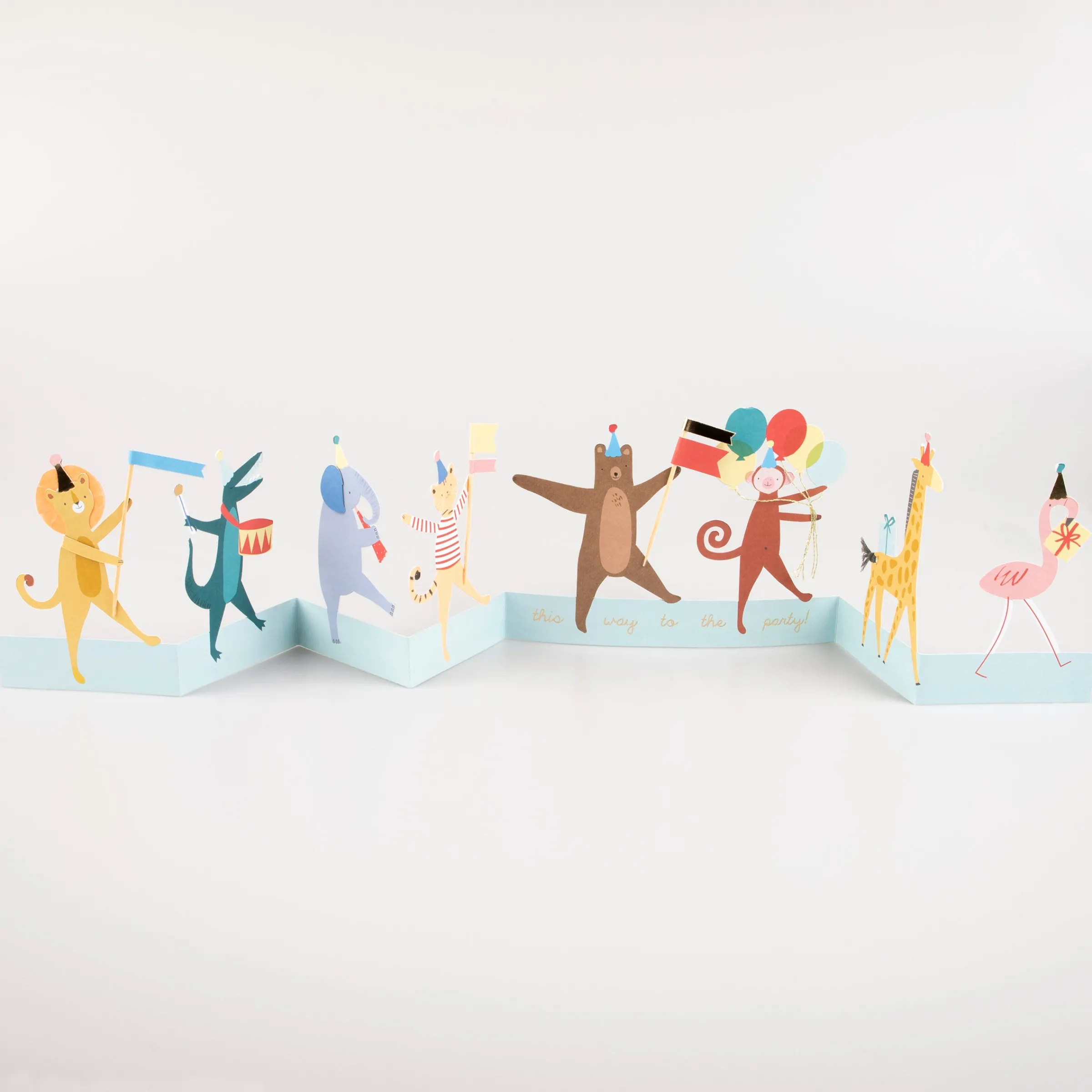 Animal Parade Concertina Card>Meri Meri Fashion