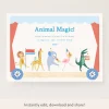 Animal Parade Download & Print Invitation>Meri Meri Outlet