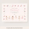 Ballet Download & Print Invitation>Meri Meri Discount