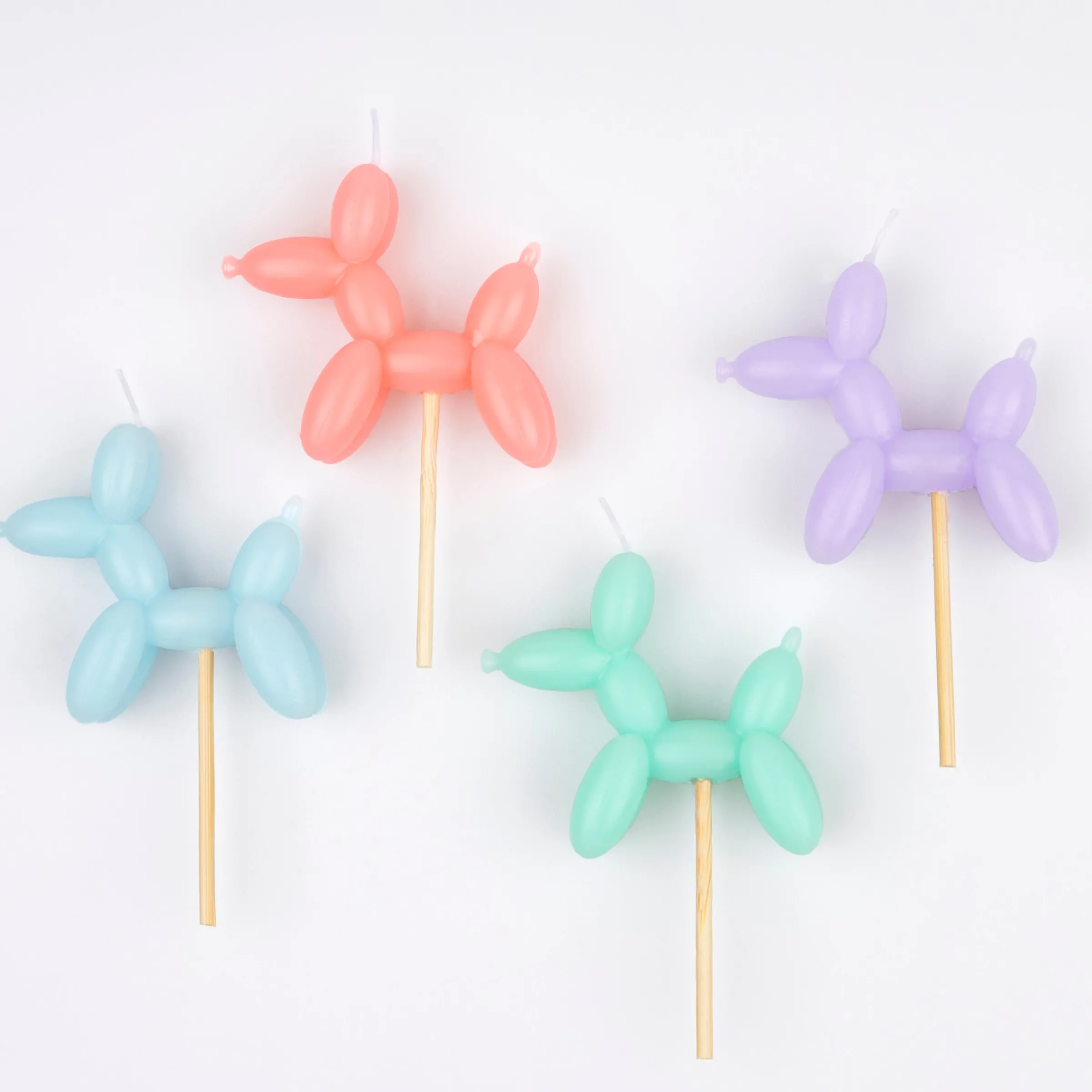 Balloon Dog Candles (x 4)>Meri Meri Hot