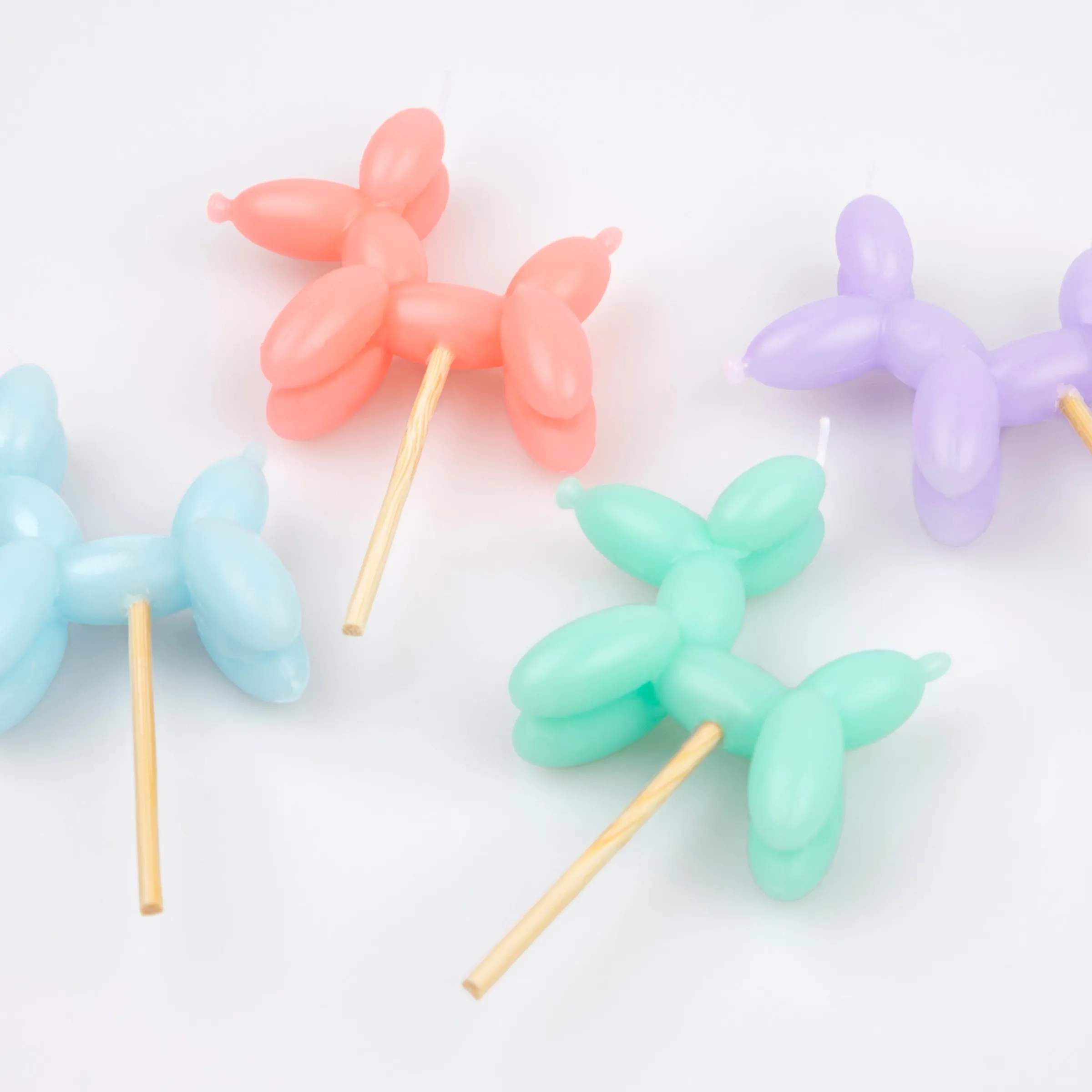 Balloon Dog Candles (x 4)>Meri Meri Hot