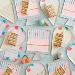 Birthday Cake Plates (x 8)><noscript><img width=