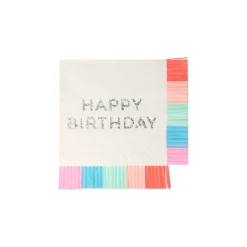 Birthday Fringe Small Napkins (x 16)>Meri Meri Best