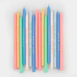 Birthday Phrases Candles (x 16)>Meri Meri Discount