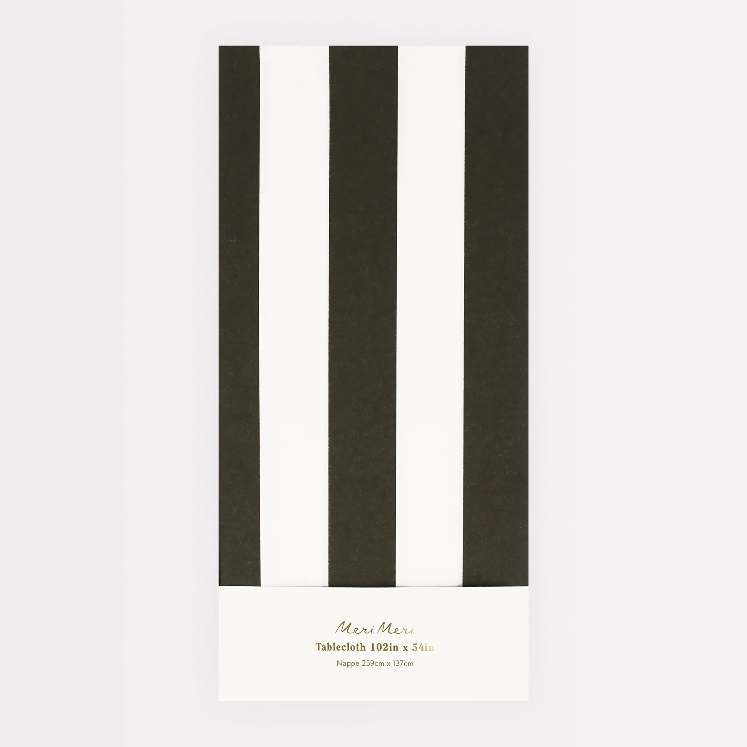 Black Striped Tablecloth>Meri Meri Clearance