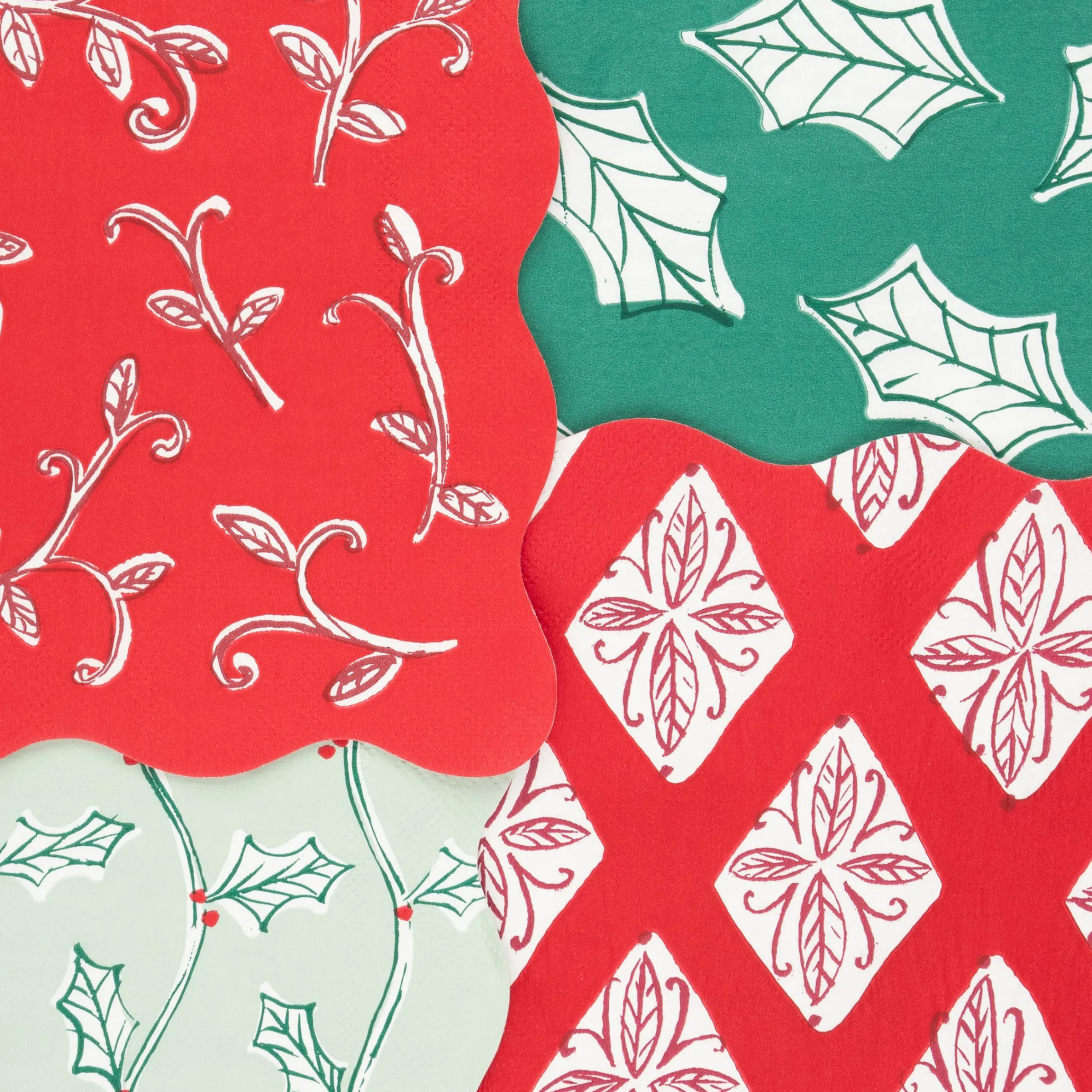 Block Print Small Napkins (x 16)>Meri Meri Best