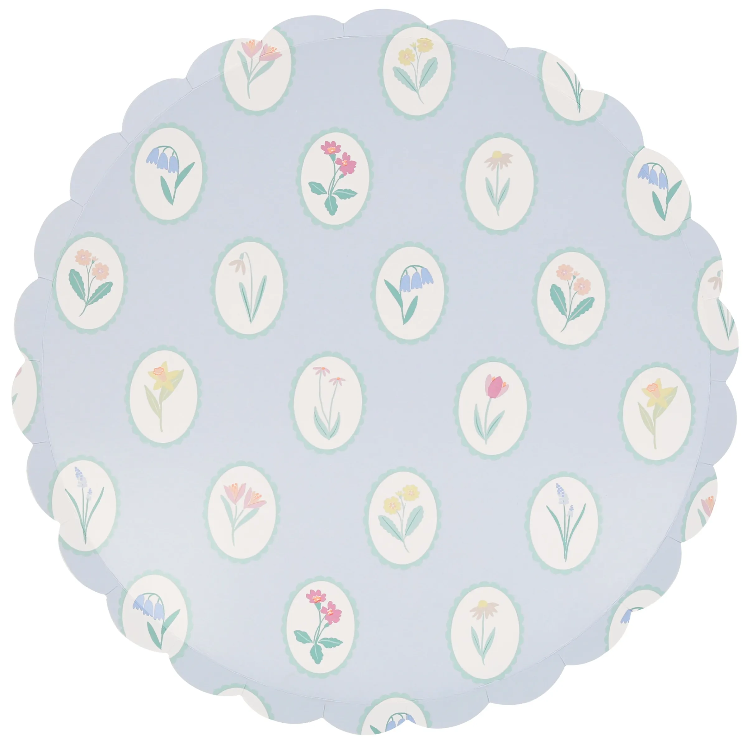 Bloomsbury Floral Pattern Dinner Plates (x 8)>Meri Meri Sale