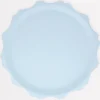 Blue Decorative Edge Compostable Dinner Plates (x 8)>Meri Meri Outlet