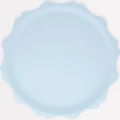 Blue Decorative Edge Compostable Dinner Plates (x 8)>Meri Meri Outlet
