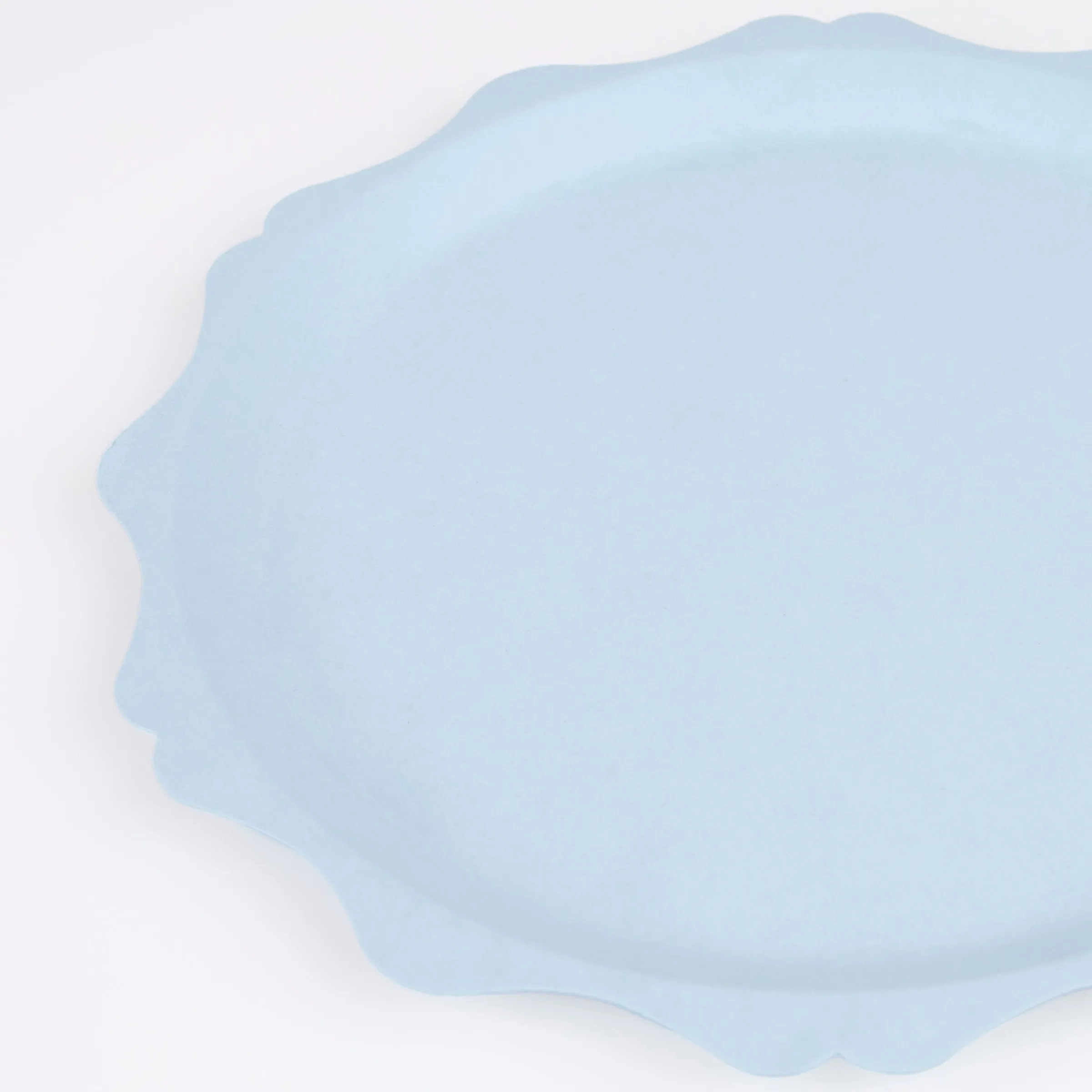 Blue Decorative Edge Compostable Side Plates (x 8)>Meri Meri Online