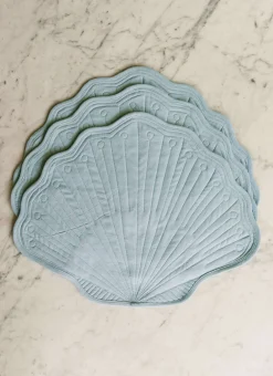 Blue Quilted Shell Placemat>Meri Meri Clearance