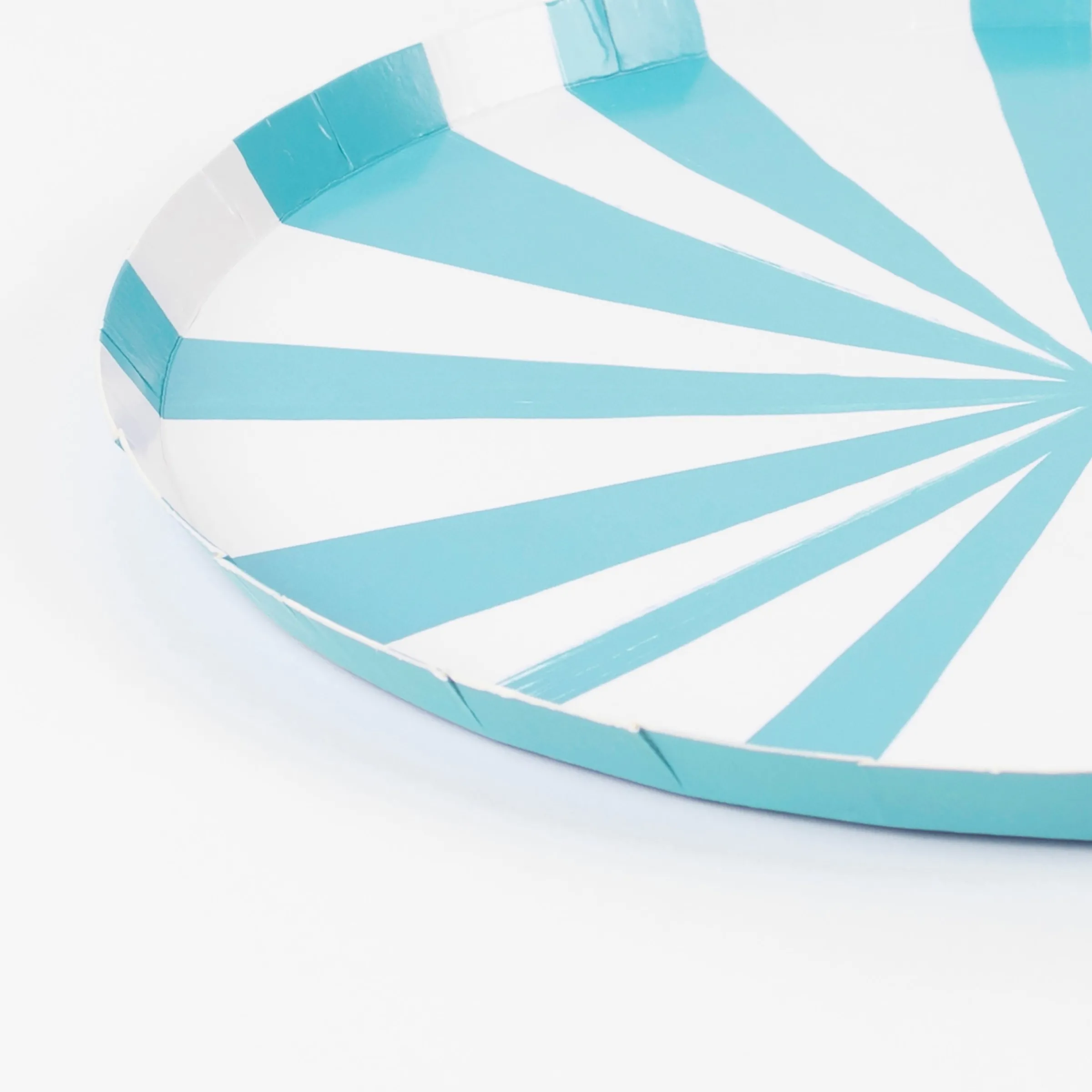 Blue Stripe Dinner Plates (x 8)>Meri Meri Online