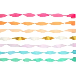 Bright Crepe Paper Streamers (x 7)><noscript><img width=