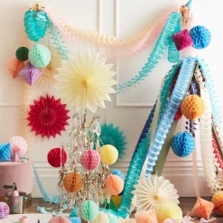 4 Bright Honeycomb Garland Set>Meri Meri New