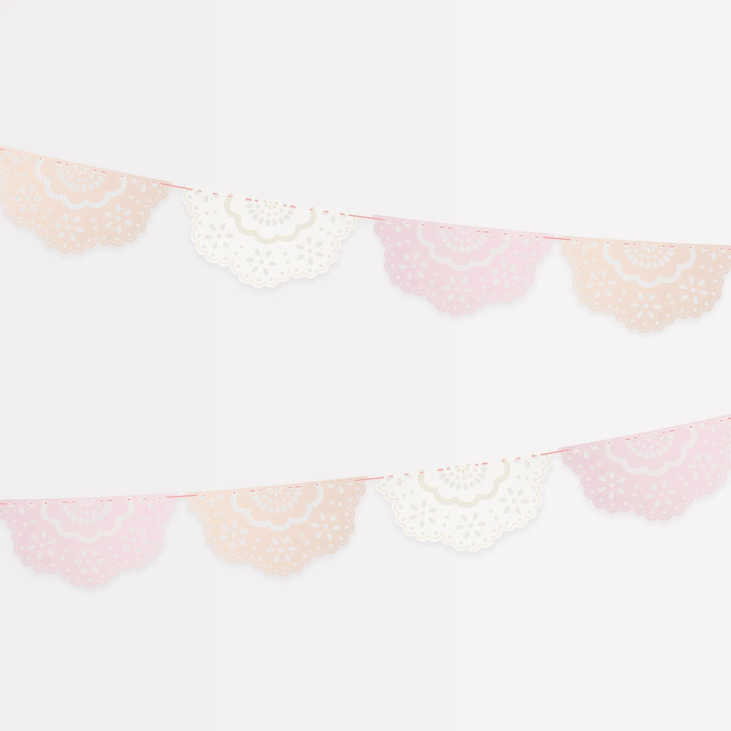 Broderie Anglaise Lace Multi Pennant Garland>Meri Meri Best