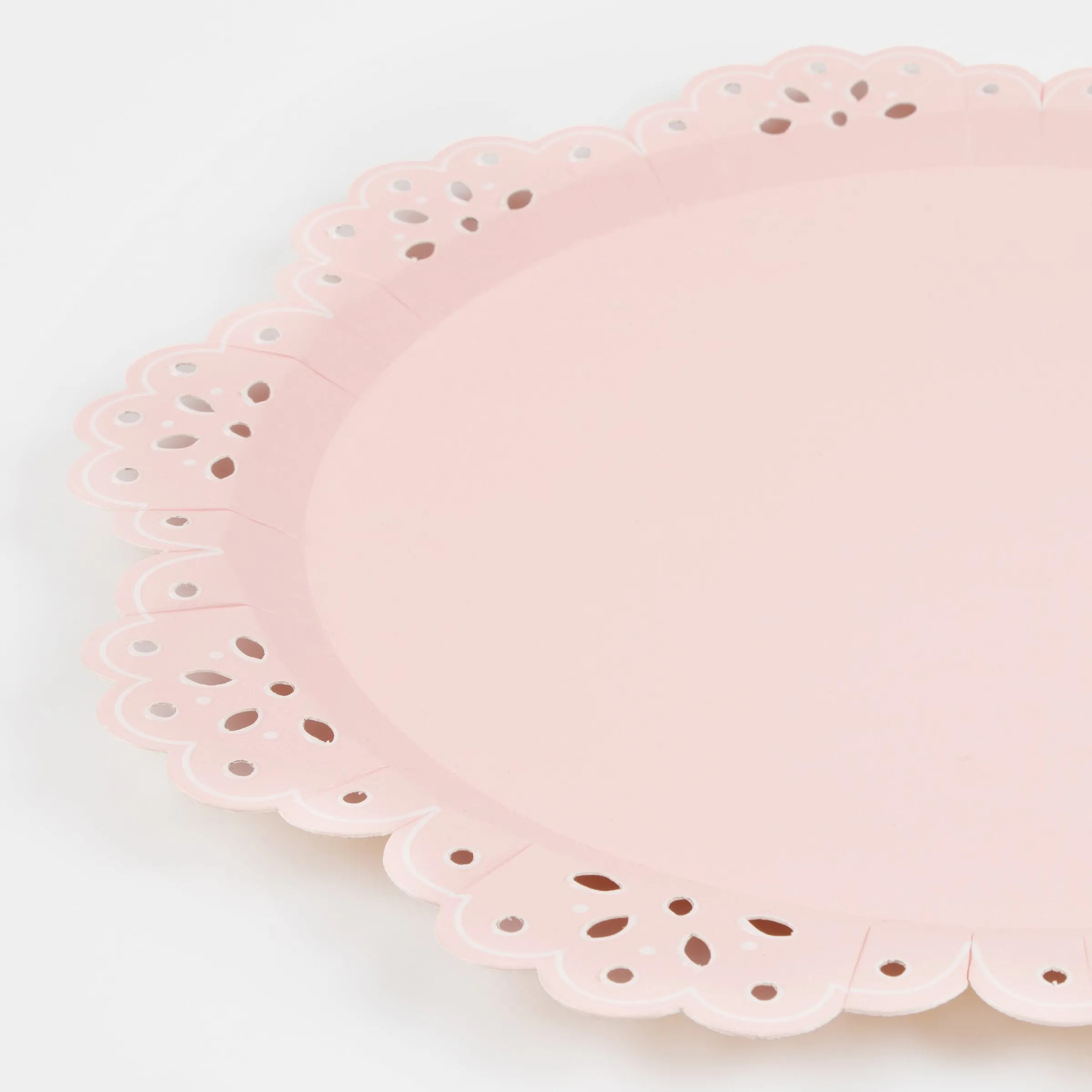 Broderie Anglaise Lace Multi Dinner Plates (x 8)>Meri Meri Fashion