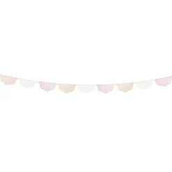 Broderie Anglaise Lace Multi Pennant Garland><noscript><img width=
