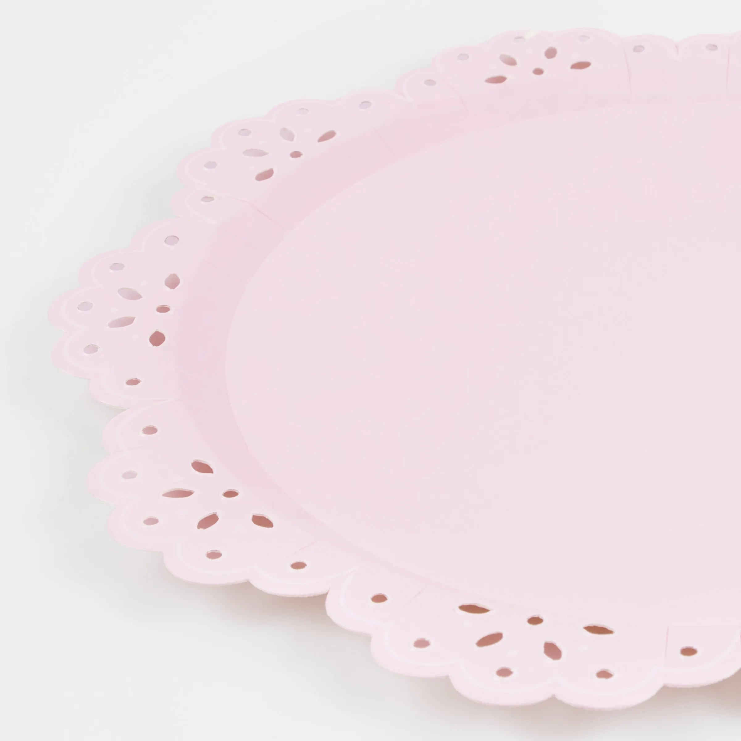Broderie Anglaise Lace Multi Dinner Plates (x 8)>Meri Meri Fashion