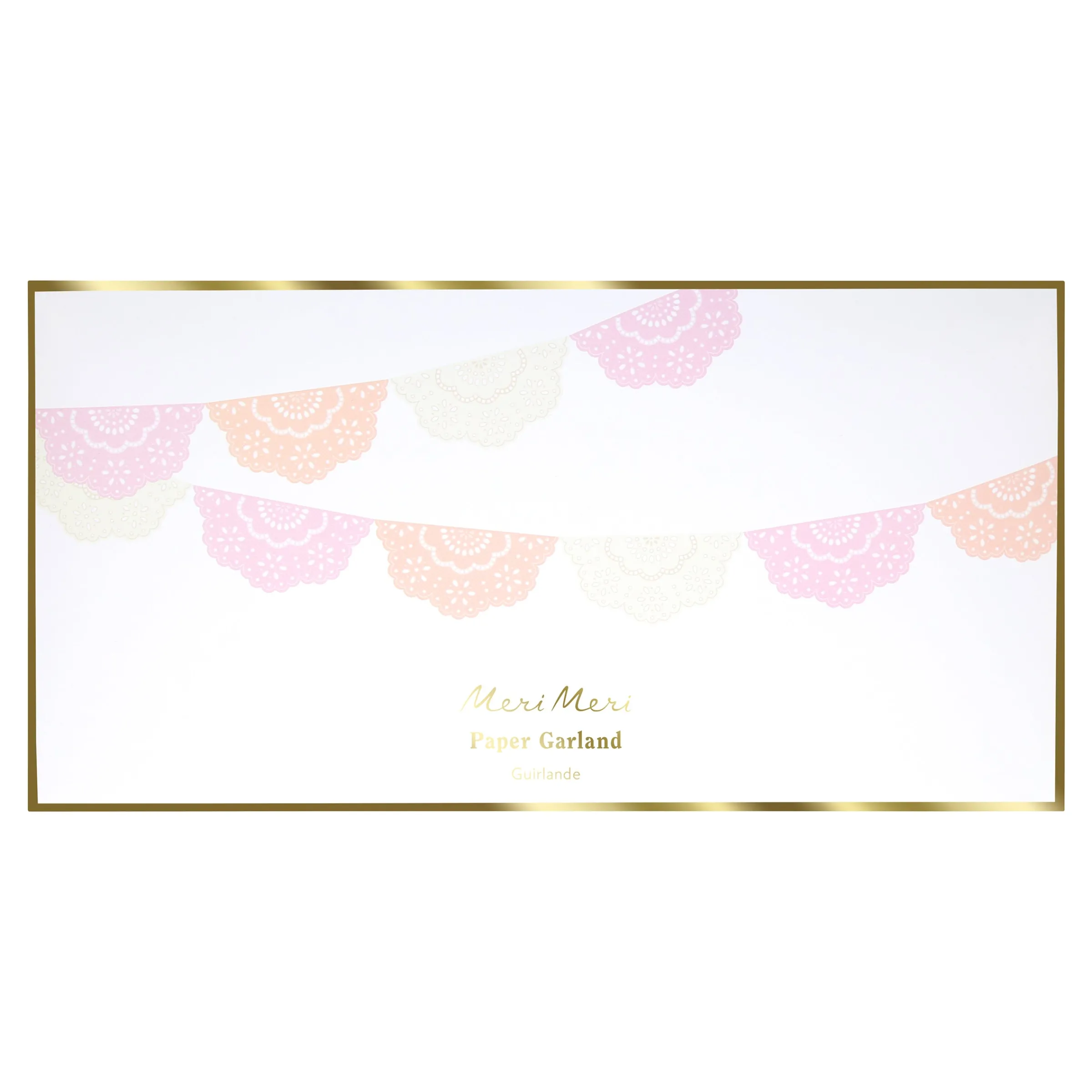 Broderie Anglaise Lace Multi Pennant Garland>Meri Meri Best