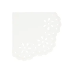 Broderie Anglaise Lace White Large Napkins (x 16)>Meri Meri Outlet