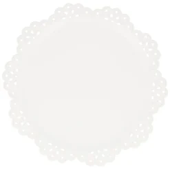 Broderie Anglaise Lace White Dinner Plates (x 8)>Meri Meri Clearance