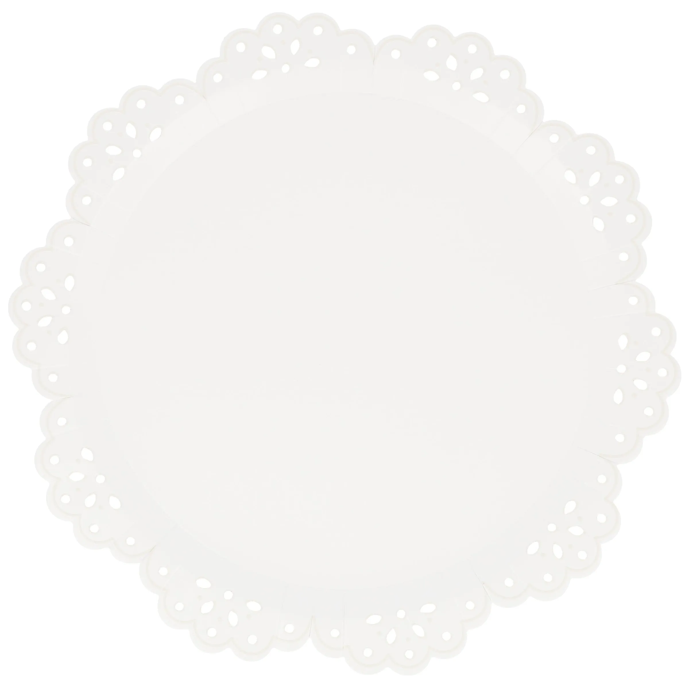 Broderie Anglaise Lace White Dinner Plates (x 8)>Meri Meri Clearance
