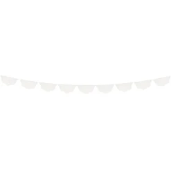 Broderie Anglaise Lace White Pennant Garland><noscript><img width=