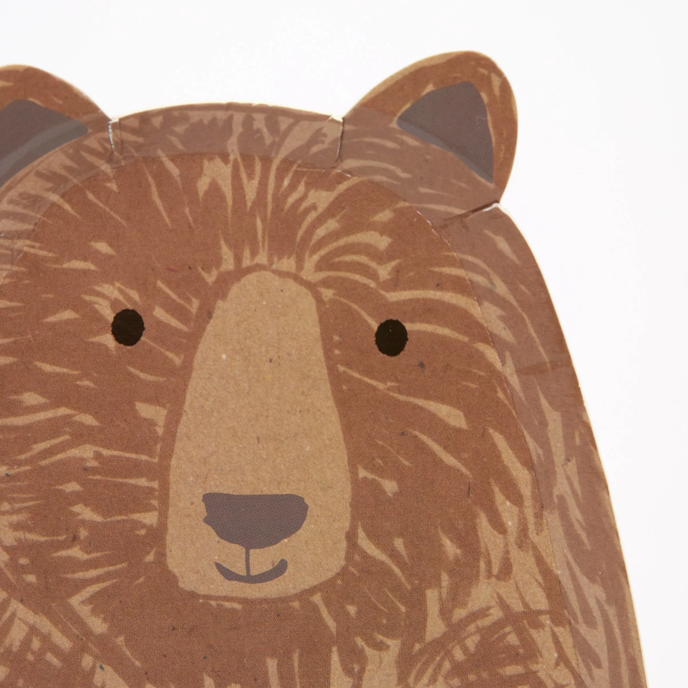 Brown Bear Large Plates (x 8)>Meri Meri Hot