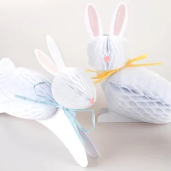 Bunny Honeycomb Decorations (x 6)><noscript><img width=