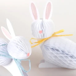 Bunny Honeycomb Decorations (x 6)><noscript><img width=