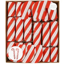 Candy Cane Shape Crackers (x 6)>Meri Meri Outlet