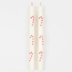 Candy Cane Table Candles (x 2)>Meri Meri Online