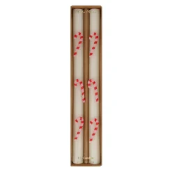 Candy Cane Table Candles (x 2)><noscript><img width=