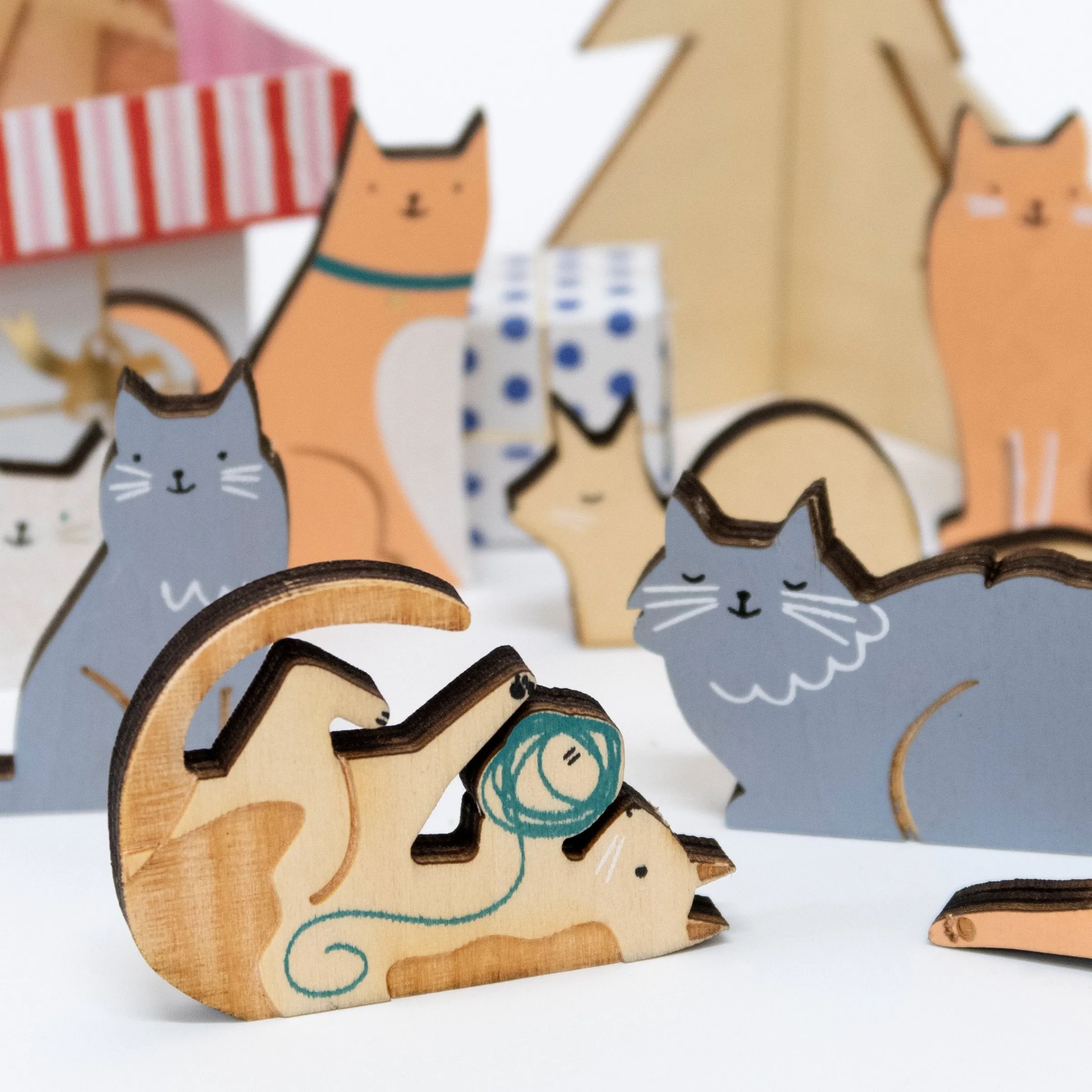 Cat Advent Calendar Suitcase>Meri Meri Best