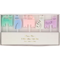 Cat Candles (x 5)>Meri Meri Clearance