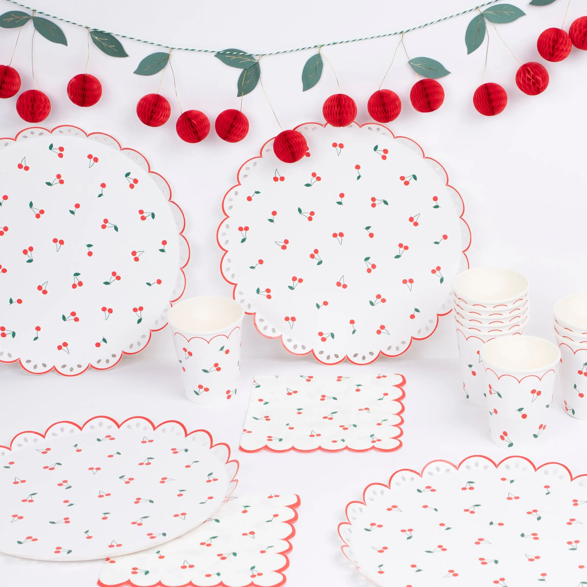Cherries Party Set>Meri Meri Hot