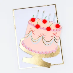 Cherry Cake Birthday Card><noscript><img width=