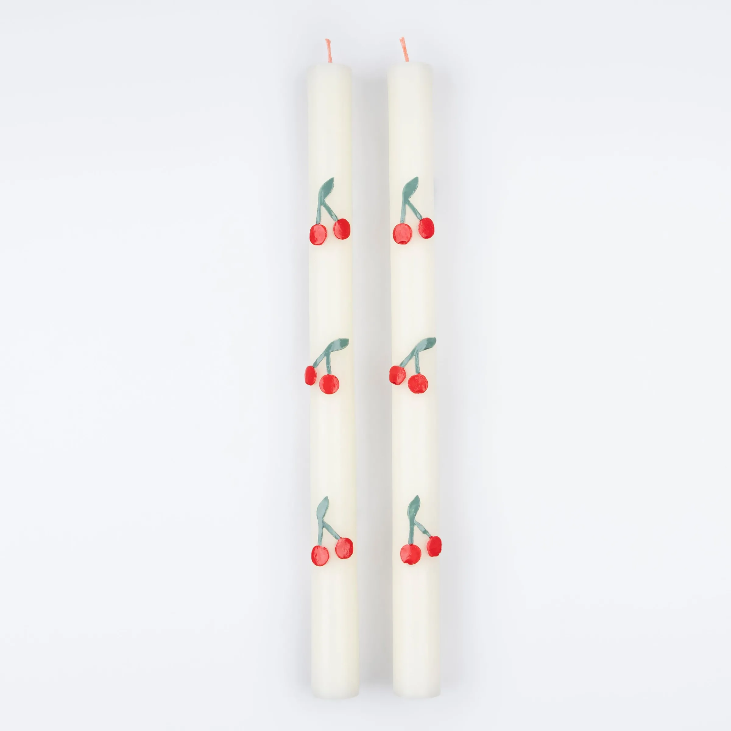Cherry Table Candles (x 2)>Meri Meri Hot