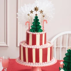 Christmas Honeycomb Cake Topper Set (x 10)>Meri Meri Sale