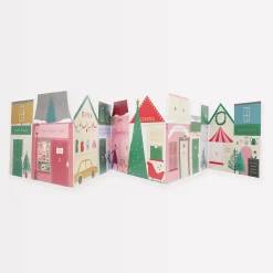 Christmas Street Concertina Advent Calendar>Meri Meri New