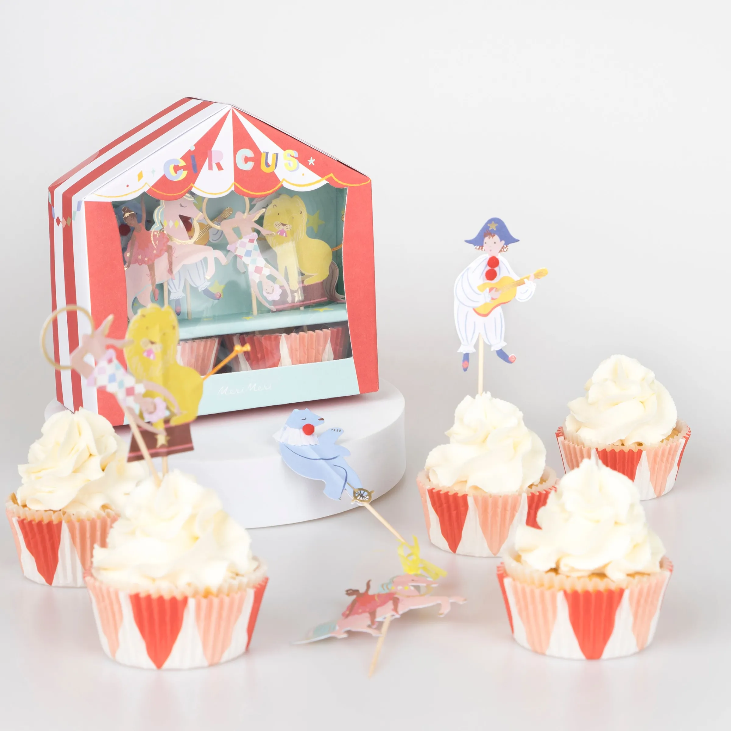 Circus Cupcake Kit (x 24 toppers)>Meri Meri Best