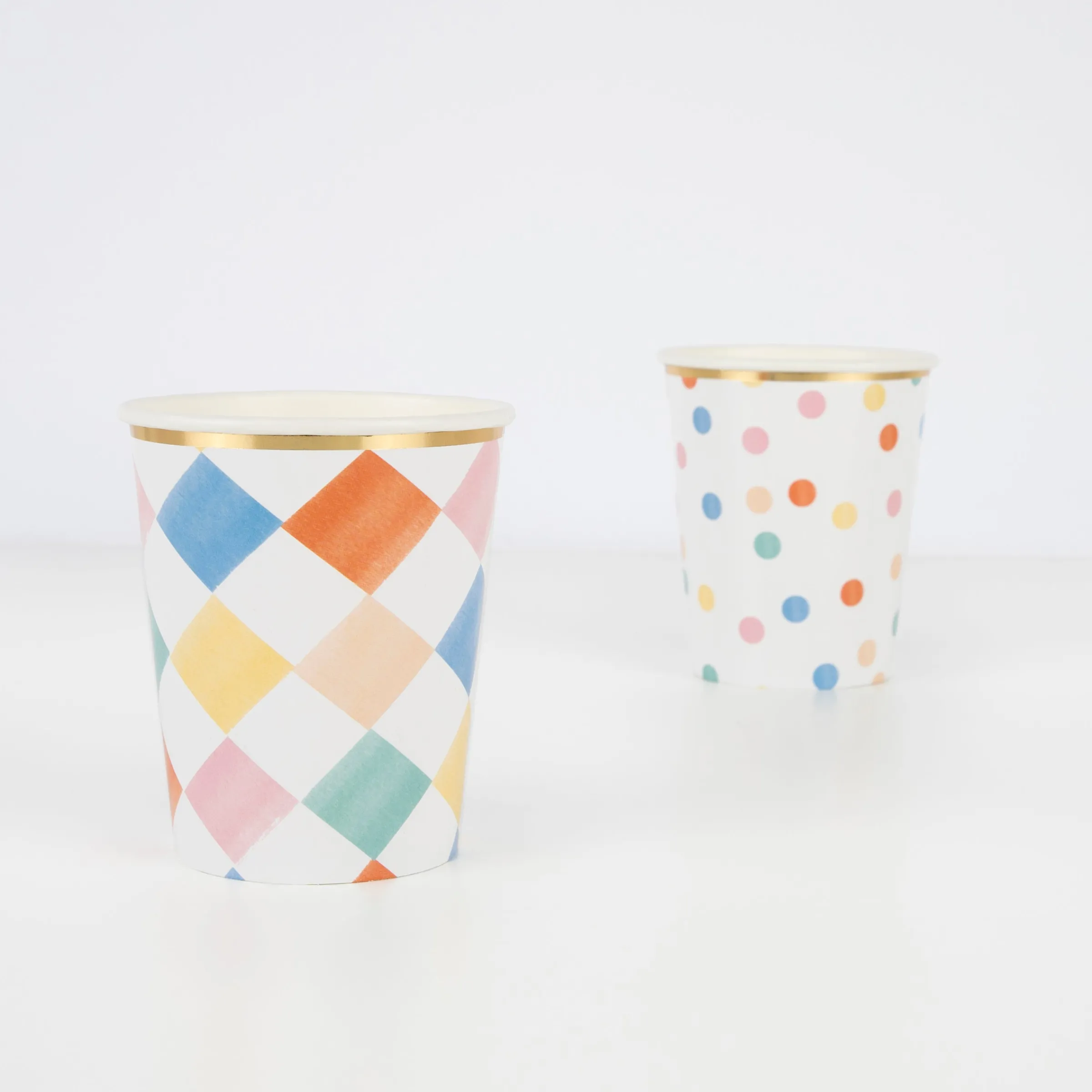 Colorful Pattern Cups (x 8)>Meri Meri Fashion
