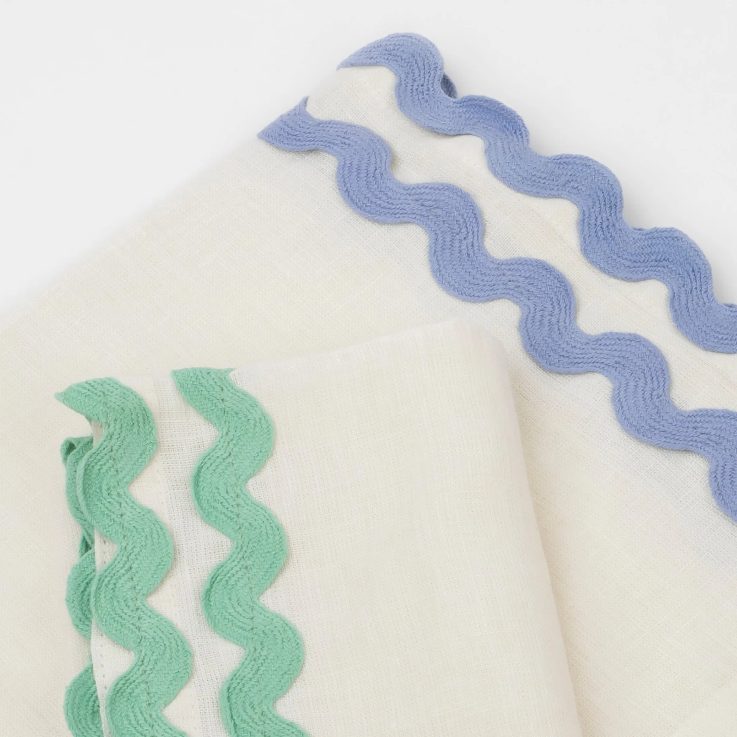 Colorful Ricrac Fabric Napkins (x 6)>Meri Meri Discount