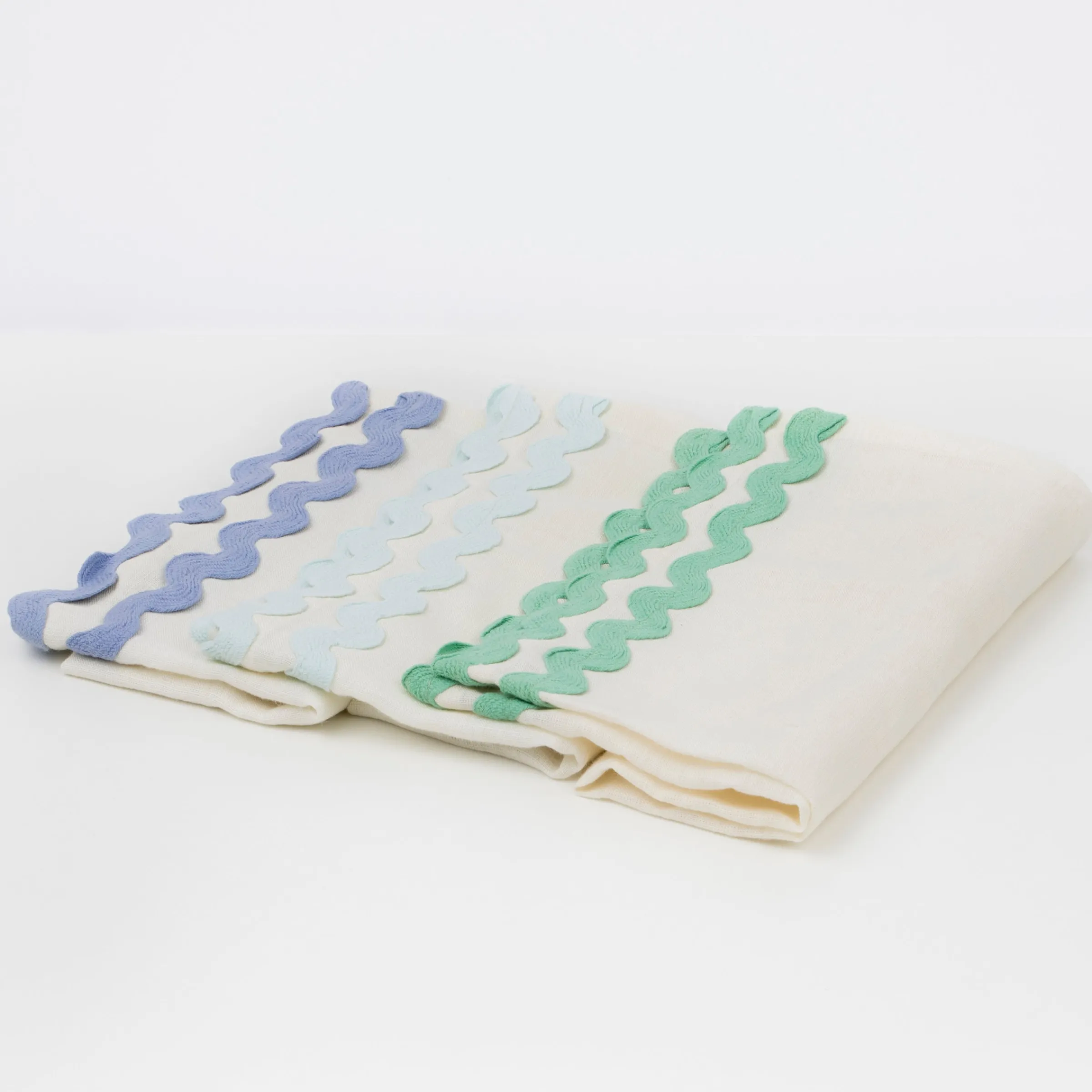 Colorful Ricrac Fabric Napkins (x 6)>Meri Meri Discount