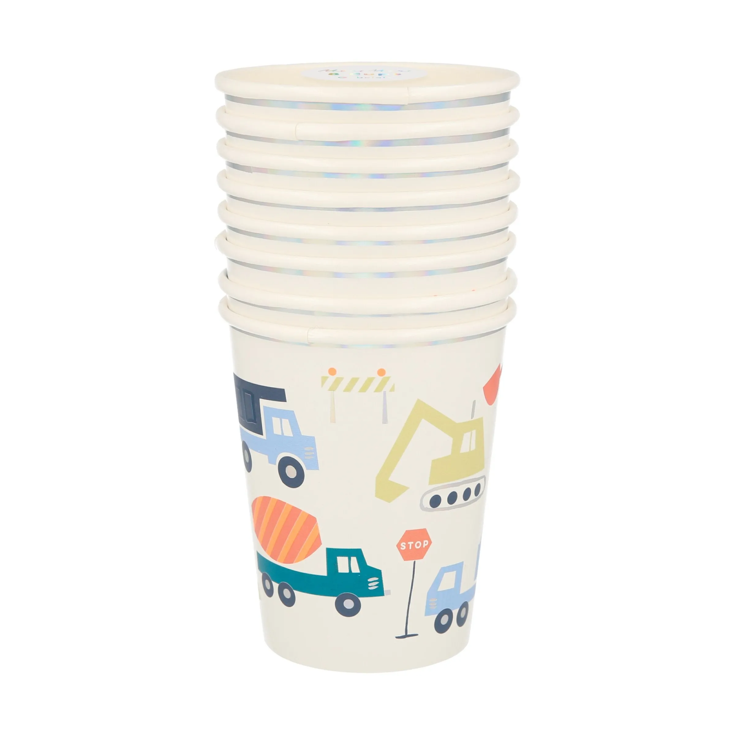 Construction Cups (x 8)>Meri Meri Sale