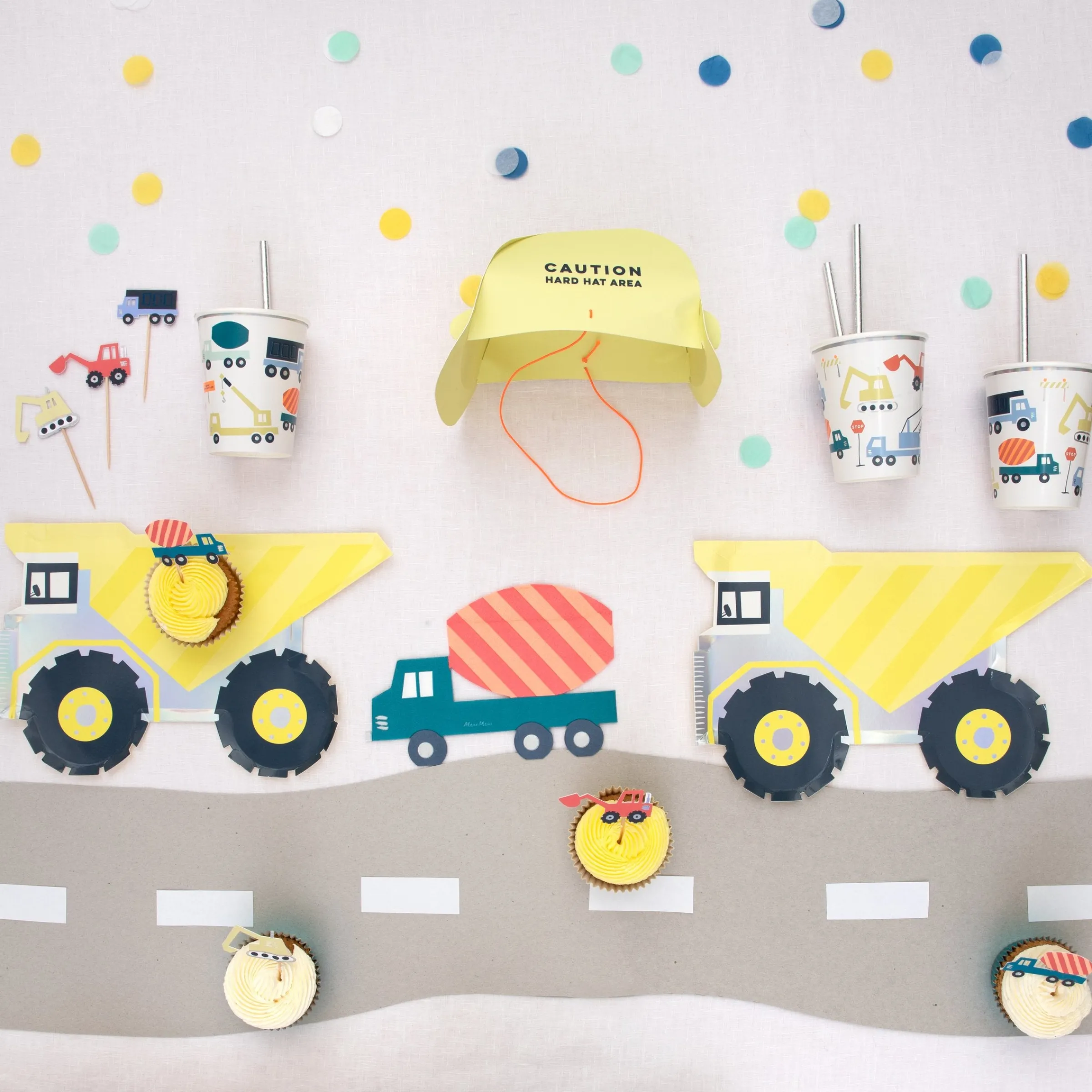 Construction Cups (x 8)>Meri Meri Sale