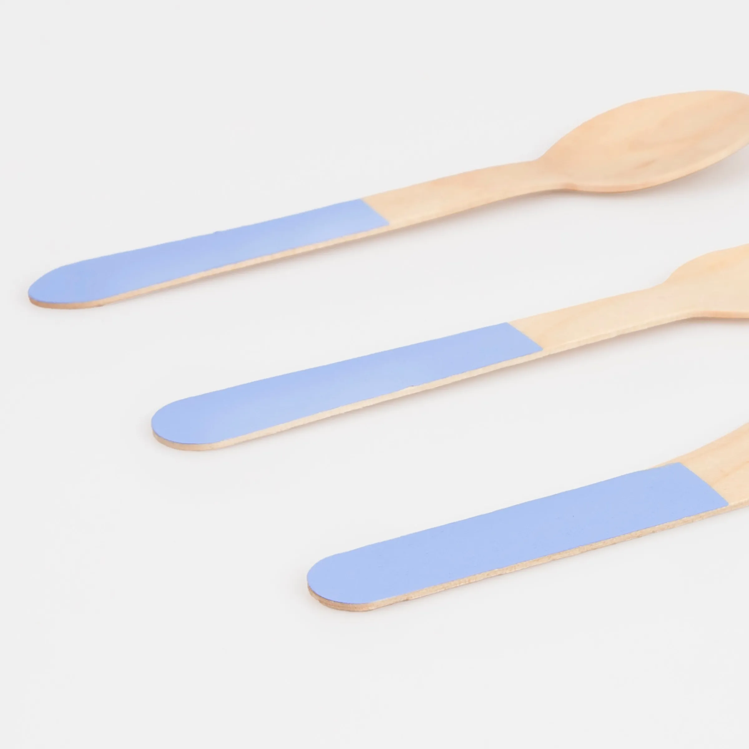 Cornflower Blue Wooden Cutlery Set (x 24)>Meri Meri Fashion
