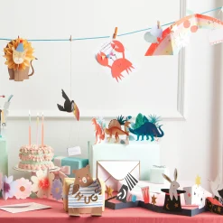 Crab With Bunting Birthday Card>Meri Meri Clearance